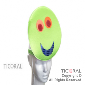 SOMBRERO VINCHA CARITA FLUO JERSEY x 1